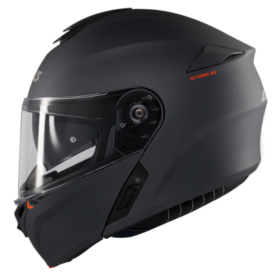 Cască flip-up AXXIS STORM S SV SOLID A2 TITANIUM