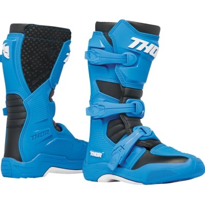 Cizme motocross pentru copii  THOR BLITZ XR BL/BK