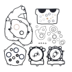 Set complet de garnituri cu semeringuri   ATHENA Kawasaki KX250F 21-24 thumb