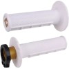 Mânere motocross ODI V2 Waffle White Lock-On
