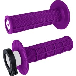Mânere motocross ODI V2 Waffle PURPLE Lock-On