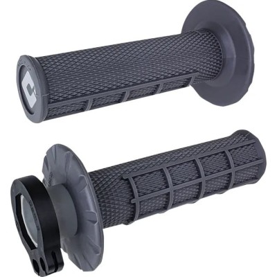 Mânere motocross ODI V2 Waffle Gray Lock-On