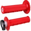 Mânere motocross ODI V2 Waffle Red Lock-On