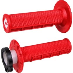 Mânere motocross ODI V2 Waffle Red Lock-On