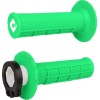 Manete motocross ODI V2 Waffle Fluorescent Green Lock-On