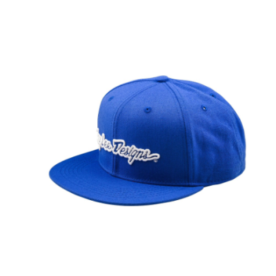 Căciulă TROY LEE DESIGNS Flat Bill Snapback Signature - BLUE