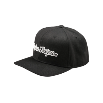 Șapcă TROY LEE DESIGNS Curved Snapback Signature - BLACK