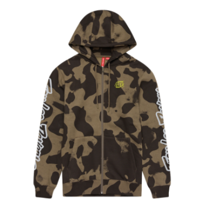 Hanorac TROY LEE DESIGNS Zip Up Branded - Olive Camo