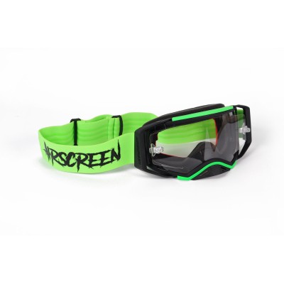 Ochelari de motocross AIRSCREEN AERO EX 07 NEON GREEN