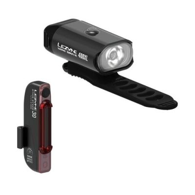 Luminile de bicicletă LEZYNE MINI Drive 400 XL / STICK Drive PAIR Black Bike Lights Luminile de bicicletă LEZYNE MINI Drive 400 XL / STICK Drive PAIR Black Bike Lights
