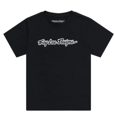Tricou pentru copii TROY LEE DESIGNS Signature - Negru