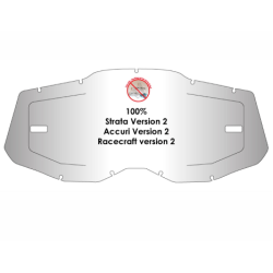 Placă pentru ochelari AIRSCREEN - 100% STRATA2/ACCURI2/RACECRAFT2 (fără prinderi)