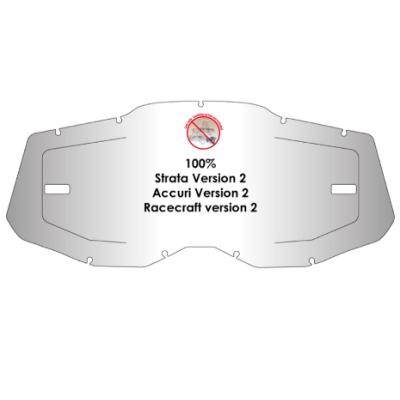 Placă pentru ochelari AIRSCREEN - 100% STRATA2/ACCURI2/RACECRAFT2 (fără prinderi)