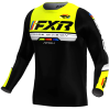 Cămașă de motocross pentru copii FXR APEX MX26 BLACK/FLUO
