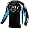 Tricou de motocross FXR CLUTCH PRO MX26 BLACK/BLUE/WHITE