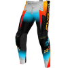Pantaloni de motocross pentru copii FXR CLUTCH MX26 GREY/SKY ORANGE