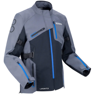 Jachetă textilă BERING OXYGEN GREY/BLACK/BLUE