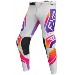 Pantaloni motocross FXR PODIUM RELAY MX26 GREY/PURPLE TANG