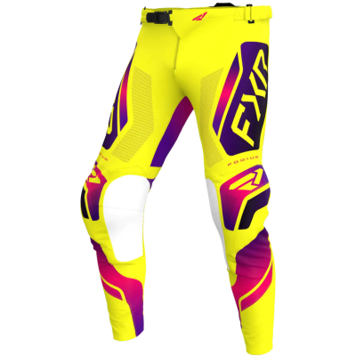 Pantaloni motocross FXR PODIUM RELAY MX26 YELLOW/RAZZ BLACK