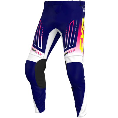 Pantaloni motocross FXR CLUTCH MX26 NAVY/RAZZ WHITE