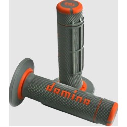 Mânere DOMINO GRIPS DUALLY 1/2 WAF Grey/Orange Mânere DOMINO GRIPS DUALLY 1/2 WAF Grey/Orange