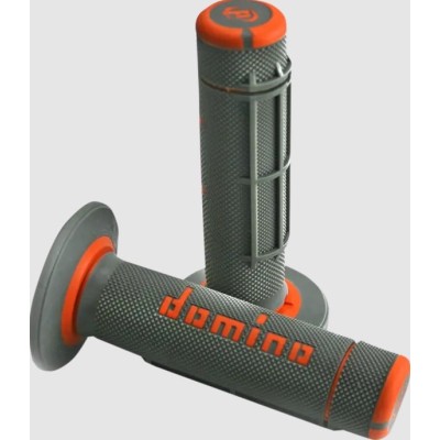Mânere DOMINO GRIPS DUALLY 1/2 WAF Grey/Orange