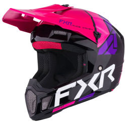 Cască motocross FXR CLUTCH COMP MX26 BLACK/RAZZ