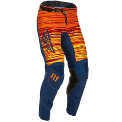 Pantaloni motocross FLY RACING KINETIC WAVE MX NAVY/ORANGE