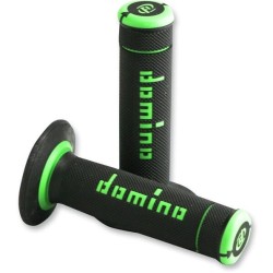 Mânere DOMINO A190 Off-Road X-treme Negru/Verde Mânere DOMINO A190 Off-Road X-treme Negru/Verde