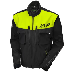 Jachetă Enduro UFO TAIGA BLACK/NEON YELLOW