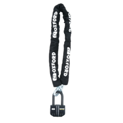 Lacăt cu alarmă OXFORD Boss 16 mm + lanț 12 mm x 1,5 m Lacăt cu alarmă OXFORD Boss 16 mm + lanț 12 mm x 1,5 m