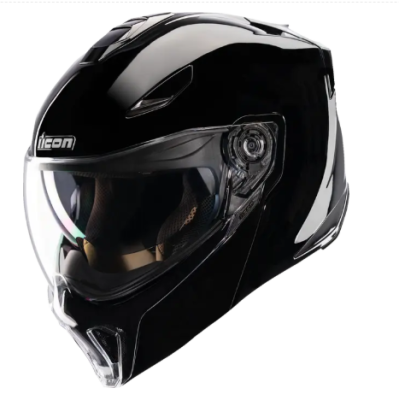 Cască modulară ICON Threshold™ Solid Modular BLACK GLOSS Cască modulară ICON Threshold™ Solid Modular BLACK GLOSS
