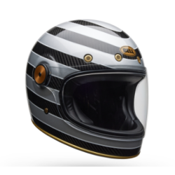 Casca moto BELL Bullitt GT Carbon - RSD Temple Gloss Black/Silver Casca moto BELL Bullitt GT Carbon - RSD Temple Gloss Black/Silver