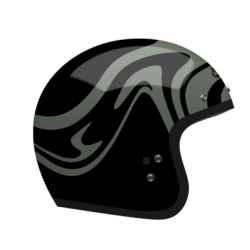 Casca moto Custom 500 - Slap Matte Black