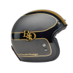 Casca Moto Custom 500 Carbon - RSD Checkmate Matte Gloss Black/Gold thumb