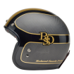 Casca Moto Custom 500 Carbon - RSD Checkmate Matte Gloss Black/Gold thumb