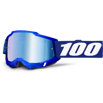Ochelari de motocross 100% ACCURI 2 2028/MIRROR ALBASTRU