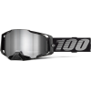 Ochelari de motocross 100% ARMEGA BLACK/MIRROR SILVER