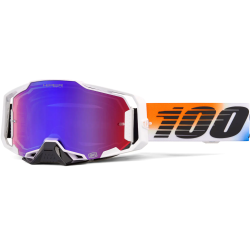Ochelari de motocross 100% ARMEGA HIPER UNITED RED/BLUE MIRROR