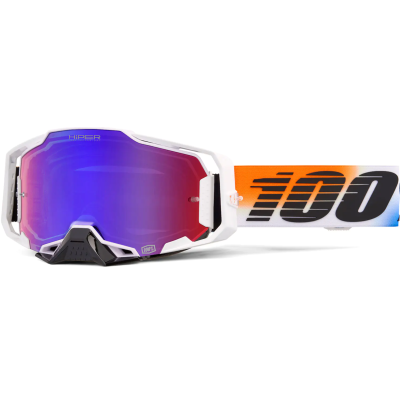 Ochelari de motocross 100% ARMEGA HIPER UNITED RED/BLUE MIRROR