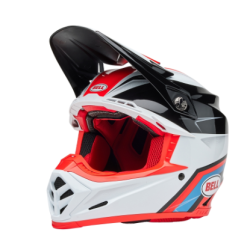 Casca de motocross BELL Moto-9S Flex - Merchant Gloss Red/Black