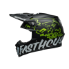 Cască motocross BELL Moto-9S Flex - Fasthouse MC Core Matte Black/Yellow