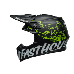 Cască motocross BELL Moto-9S Flex - Fasthouse MC Core Matte Black/Yellow Cască motocross BELL Moto-9S Flex - Fasthouse MC Core Matte Black/Yellow