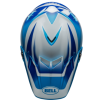 Casca de motocross BELL Moto-9S Flex - Rail Gloss Blue/White thumb