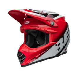 Cască motocross BELL Moto-9S Flex - Rail Gloss Red/White Cască motocross BELL Moto-9S Flex - Rail Gloss Red/White