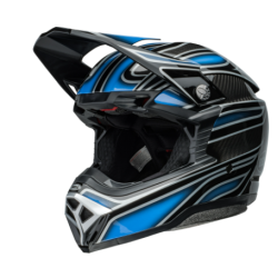 Cască motocross BELL Moto 10 Spherical - SWebb Marmont Gloss North Carolina Blue