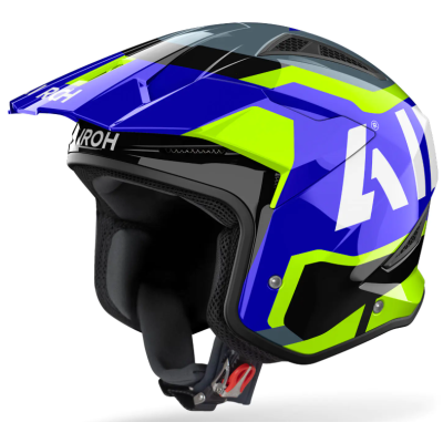 Cască pentru scuter AIROH TRR II JUPITER BLUE/YELLOW GLOSS