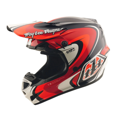 Cască de motocross pentru copii TROY LEE DESIGNS GP Pro Crossover Helmet - Negru/Roșu