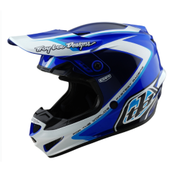 Cască de motocross pentru copii TROY LEE DESIGNS GP Shutter - Albastru/Alb