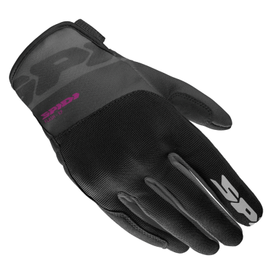 Mănuși moto textile pentru femei SPIDI FLASH-KP BLACK/FUCHSIA